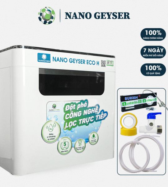 Máy lọc nước Nano Geyser Eco C 9 cấp lọc công nghệ RO uống nước trực tiếp
