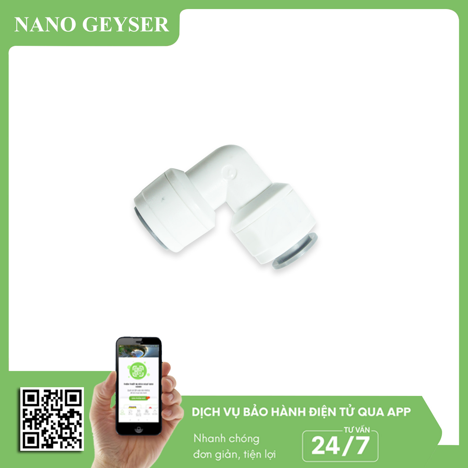 Cút góc cắm nhanh 10 - 10