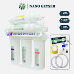 Máy lọc nước Nano Geyser Eco Max 7 cấp không điện, không nước thải tăng cường diệt khuẩn và loại bỏ nước cứng