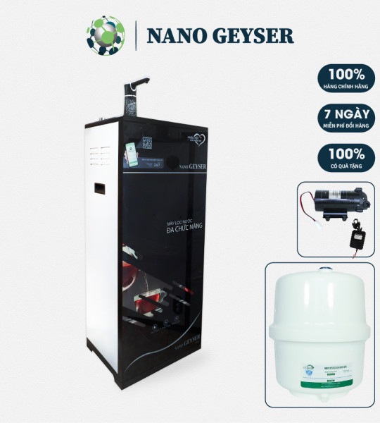 Máy lọc 3 chế độ nước nóng lạnh nguội Nano Geyser GB50 Nano Geyser chính hãng 7 cấp