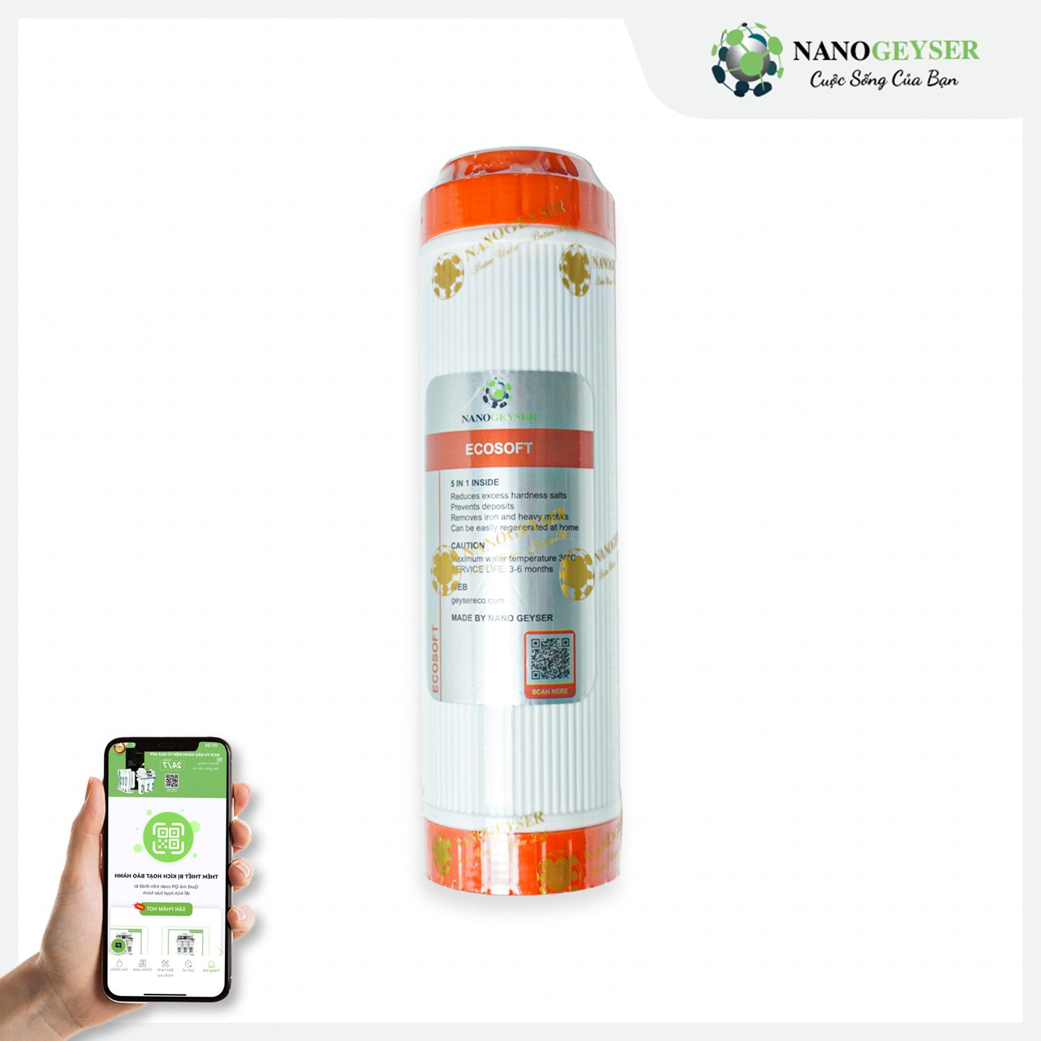Lõi lọc Ecosoft Nano Geyser