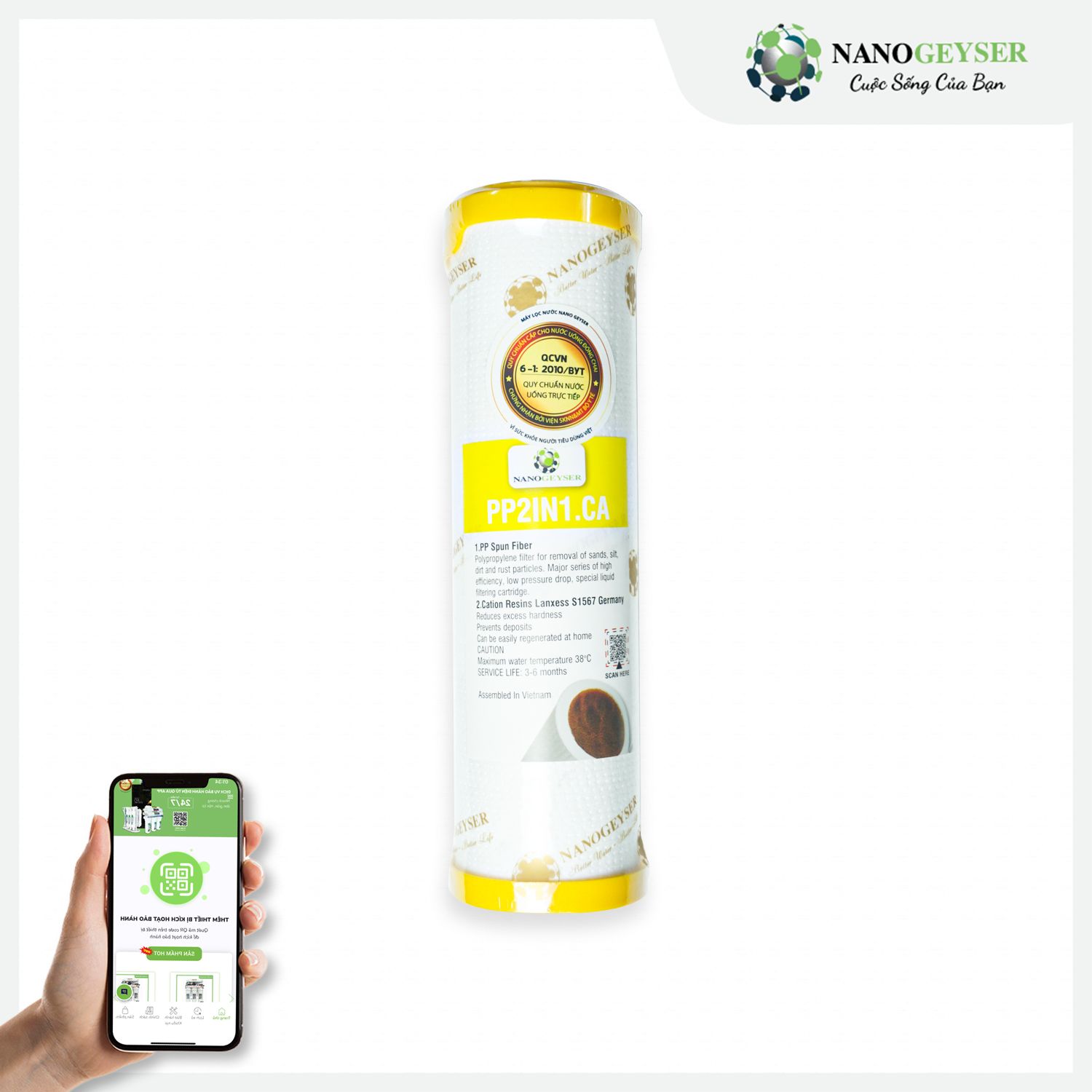 Lõi PP.2IN1.CA Nano Geyser