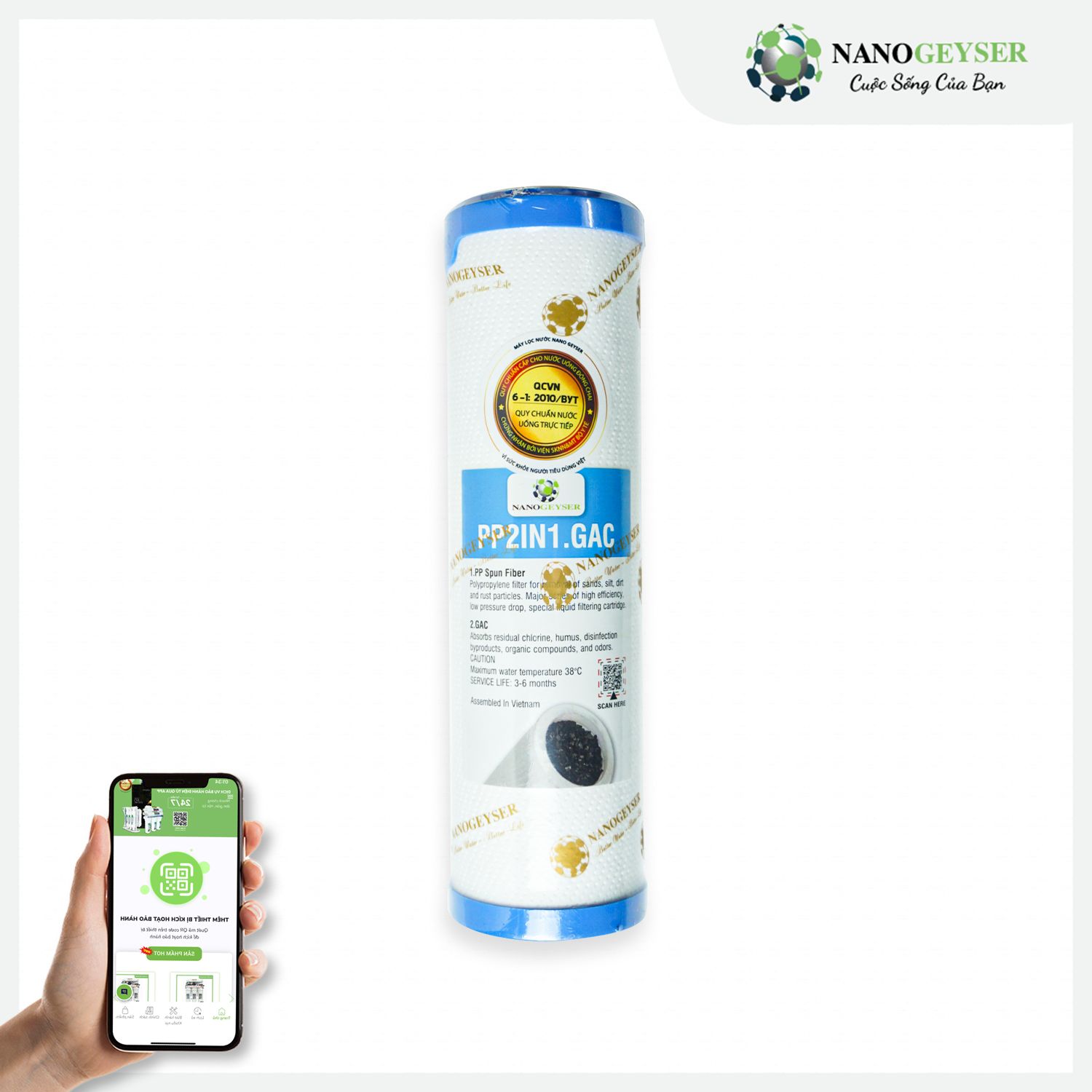 Lõi PP.2IN1.GAC Nano Geyser