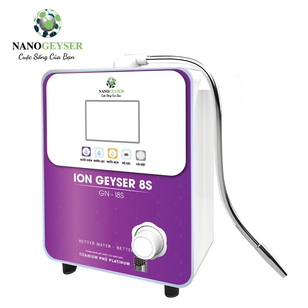 Máy điện giải ion kiềm Nano Geyser - ION GEYSER GN-I8S