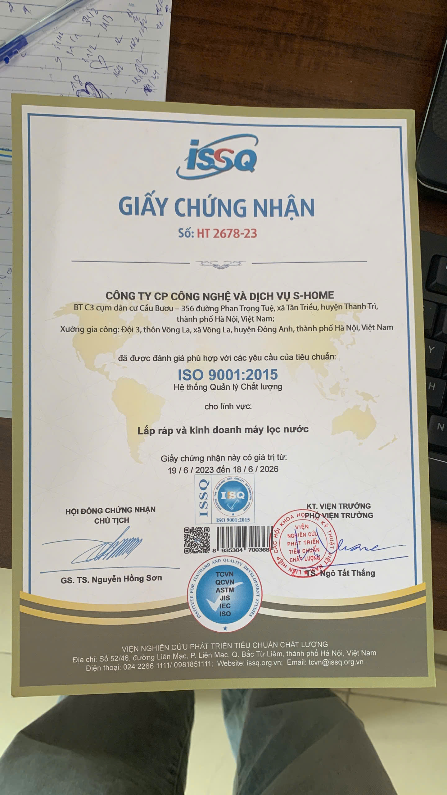 Kết quả thử nghiệm máy lọc nước Geyser Eco Crystal Plus